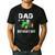 Dad Of The Birthday Boy Vintage Farm Tractor Party Family Men's Casual T-Shirt Black