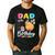 Dad Of The Birthday Capybara Girl Bday Party Family Men's Casual T-Shirt Black