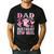 Dad Of The Birthday Cow-Girl Rodeo Cowgirl Bday Men's Casual T-Shirt Black