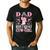 Dad Of The Birthday Cowgirl Pink Disco Rodeo Western Men's Casual T-Shirt Black