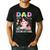 Dad Of The Birthday Girl Axolotl Bday Party Family Men's Casual T-Shirt Black