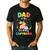 Dad Of The Birthday Girl Capybara Bday Party Family Men's Casual T-Shirt Black