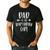 Dad Of The Birthday Girl Daddy & Daughter Bday Party Father Men's Casual T-Shirt Black