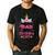 Dad Of The Birthday Girl Family Matching Unicorn Birthday Men's Casual T-Shirt Black