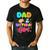Dad Of The Birthday Girl Painting Art Birthday Girl Family Men's Casual T-Shirt Black