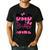 Dad Of The Birthday Girl Pink Family Birthday Girls Party Men's Casual T-Shirt Black