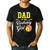 Dad Of The Birthday Girl Softball Player Theme B-Day Daddy Men's Casual T-Shirt Black