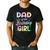 Dad Of The Birthday Girl Tie Dye Girl Bday Party Men's Casual T-Shirt Black