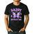 Dad Of The Birthday Girl Tie Dye Butterfly Birthday Family Men's Casual T-Shirt Black