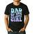 Dad Of The Birthday Girls Teens Kid Family Matching Birthday Men's Casual T-Shirt Black