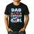 Dad Of The Birthday Mermaid Girl Family Matching Party Men's Casual T-Shirt Black