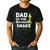 Dad Of The Birthday Snake Themed Birthday Party Men's Casual T-Shirt Black