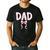 Dad Birthday Squad Matching Coquette Bow Family Party Men's Casual T-Shirt Black