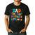 Dad Of The Birthday Twins Boys Girls Party Retro Bday Men's Casual T-Shirt Black