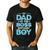 Dad Of The Boss Birthday Party Outfit Like A Boss Daddy Men's Casual T-Shirt Black