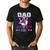 Dad Of The Bowler Girl Matching Family Bowling Birthday Men's Casual T-Shirt Black