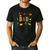 Dad Building Blocks Birthday Boy Men's Casual T-Shirt Black