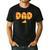 Dad Daddy Matching Birthday Squad Crew Pizza Family Men's Casual T-Shirt Black