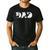Dad Dinosaur Saurus Boys Girls Fathers Day Idea Men's Casual T-Shirt Black