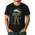 The Dad Elf Shirt Matching Family Dad Christmas Elf Men's Casual T-Shirt Black