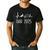 Dad Est 2025 Frequency Pulse New Dad To Be Men's Casual T-Shirt Black