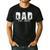 Dad Est 2026 Baseball Dad To Be New Baby Daddy Father's Day Men's Casual T-Shirt Black
