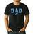 Dad Est 2026 Blue Baby Feet First Time Boy Daddy Men's Casual T-Shirt Black