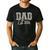 Dad Est 2026 Camo Old School Men Father's Day Dada Men's Casual T-Shirt Black