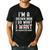 Dad Father I'm A Grown Man I Do What My Daughters Want Men's Casual T-Shirt Black