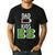 Dad Of Four Low Battery Father Of 4 Kids Dad Men's Casual T-Shirt Black