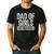 Dad Of Girls Outnumbered Shirt Men Daddy Fathers Day Men's Casual T-Shirt Black