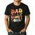 Dad Of The Groovy One 1st Birthday Pregnancy Announcement Men's Casual T-Shirt Black
