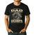 Being a Dad Is An Honor Grandpa Is Priceless Fathers Day Men's Casual T-Shirt Black