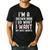 Dad Husband I'm A Grown Man I Do What My Wife Wants Men's Casual T-Shirt Black