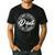 DAD The Man The Myth The Legend Father's Day Men's Casual T-Shirt Black