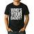 Who Is Your Dad Men's Casual T-Shirt Black