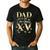 Dad Of The Miss Quince XV Birthday Mexican Quinceanera Men's Casual T-Shirt Black