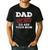 Dad Off Duty Go Ask Your Mom Dad Father Father's Day Men's Casual T-Shirt Black