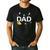 Dad Outer Space Birthday Party Family Boys Girls Men's Casual T-Shirt Black