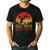Dad Pays Mom Prays Dirt Bike Retro Motocross Boys Kids Men's Casual T-Shirt Black