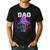 Dad Of Roller Girl Roller Skating Birthday Matching Family Men's Casual T-Shirt Black