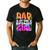 Dad Under Sea Birthday Party Girls Ocean Sea Animals Themed Men's Casual T-Shirt Black