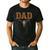 Dad Skull Fathers Day Shirt Western Rodeo Family Matching Men's Casual T-Shirt Black