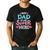 My Dad Is My Superhero Best Dad Father's Day Cool Kids Men's Casual T-Shirt Black