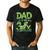 Dad Of The Three Rex Birthday Boy Dinosaur Family Matching Men's Casual T-Shirt Black