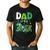 Dad Of The Three Rex Birthday Dinosaur Family Matching Men's Casual T-Shirt Black