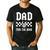 Dad Two The Bone Skeleton Hand 2nd Birthday Boy Girl Men's Casual T-Shirt Black