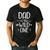 Dad Of The Wild One Shirt 1st Birthday Safari Men's Casual T-Shirt Black