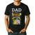 Dad Of The Wild Seven Animal Safari 7th Birthday Party Men's Casual T-Shirt Black