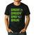 Dada Daddy Dad Bruh Father's Day Game Pixel Men's Casual T-Shirt Black
